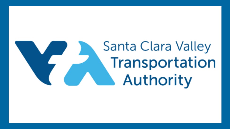 VTA logo surrounded by a blue border.