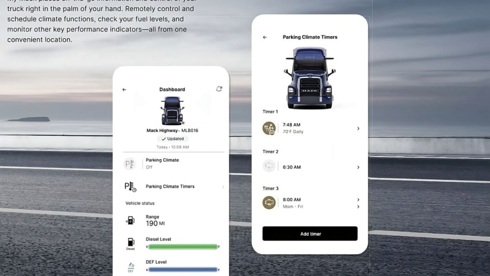 MyMack driver app.