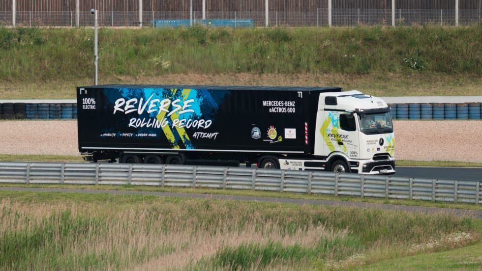 Mercedes-Benz eActros truck.