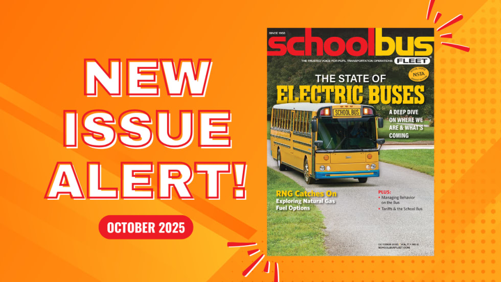 An orange graphic with the October 2025 SBF magazine cover and text reading "New Issue Alert!"