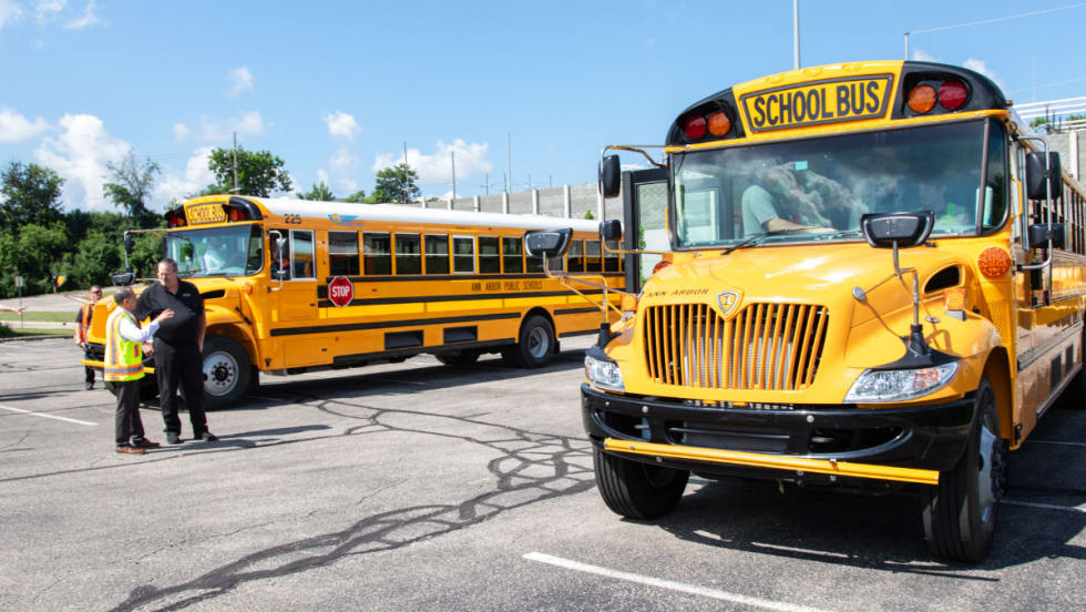 Durham School Services Ann Arbor school buses.