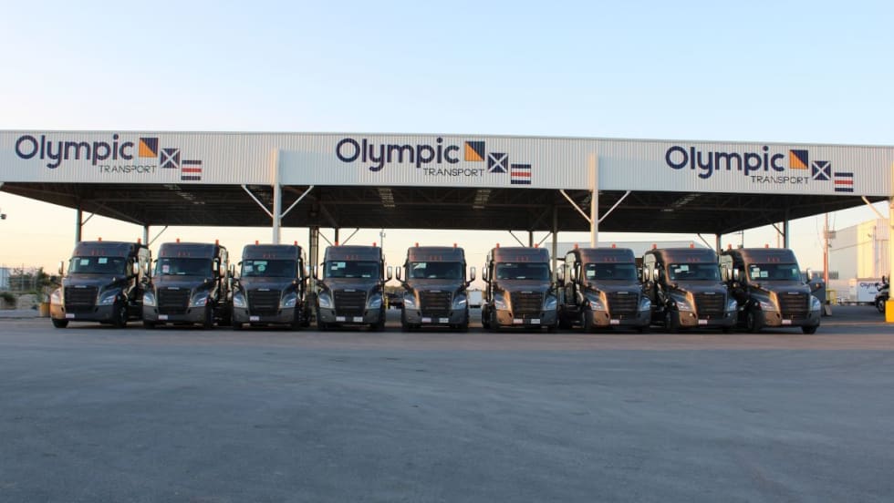 Olympic Transport truck fleet.