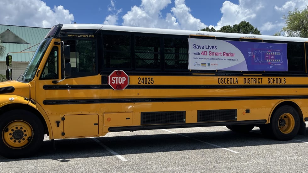 a school bus parked