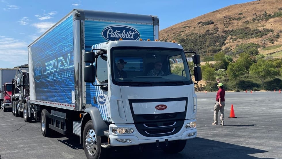 Peterbilt 220EV electric truck.