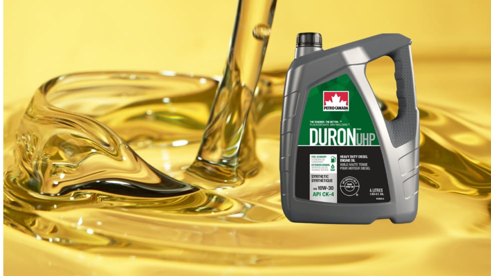 Petro Canada Duron UHP 10W-30 engine oil.