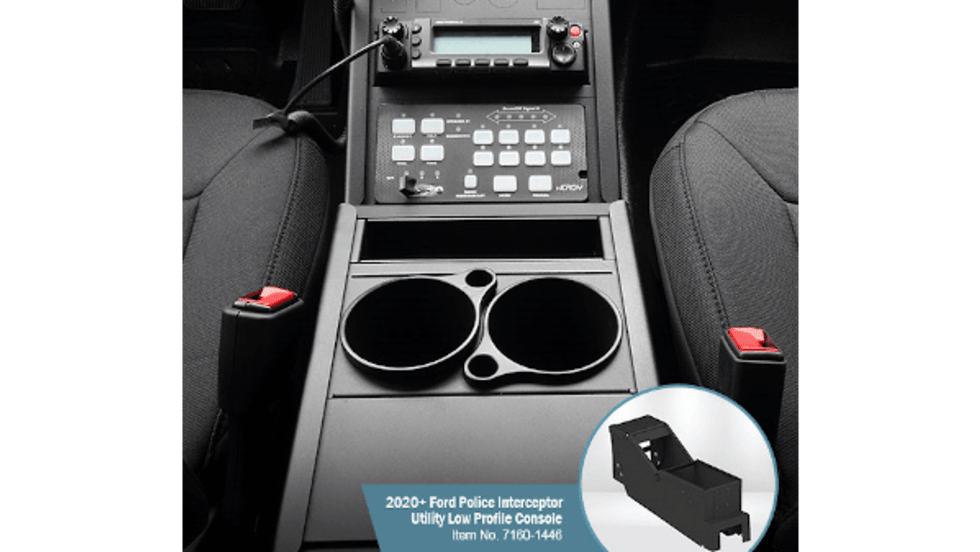 Gamber-Johnson Low-Profile Console for 2020 Ford Police Interceptor Utility[|CREDIT|]Photo: Gamber-Johnson