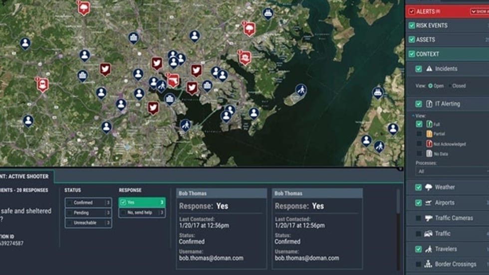 Everbridge's Critical Event Management (CEM) platform provides government organizations with a single platform for managing, coordinating, and responding to critical incidents. Photo: Everbridge