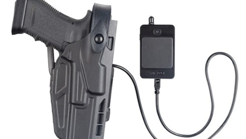 Vievu (Safariland) showed new technology at this year's SHOT Show that activates the officer's camera when he or she draws a tool or weapon from a special duty belt.