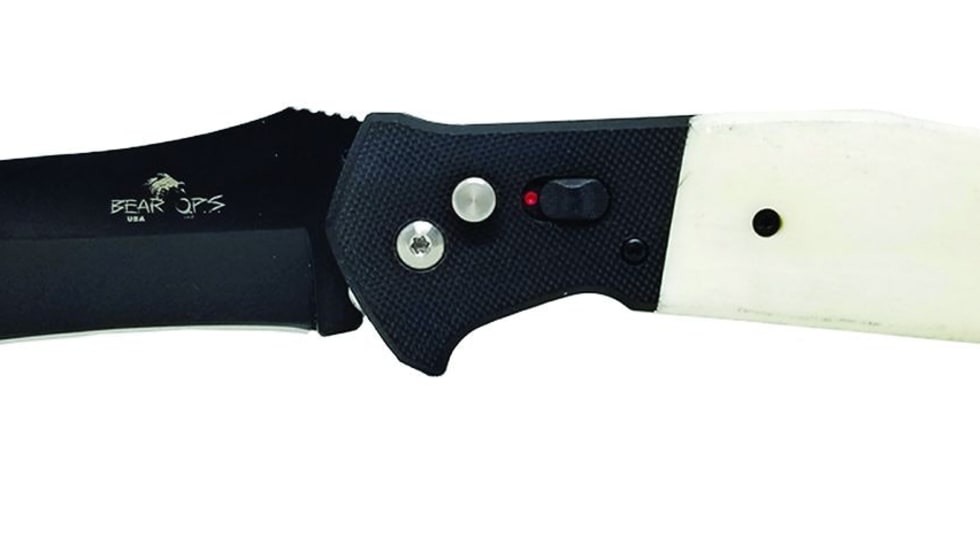 Bear & Son Cutlery's Bear OPS division model AC-550-WSB6-B full-sized pocket-carry tactical knife [|CREDIT|]Photo: Bear OPS