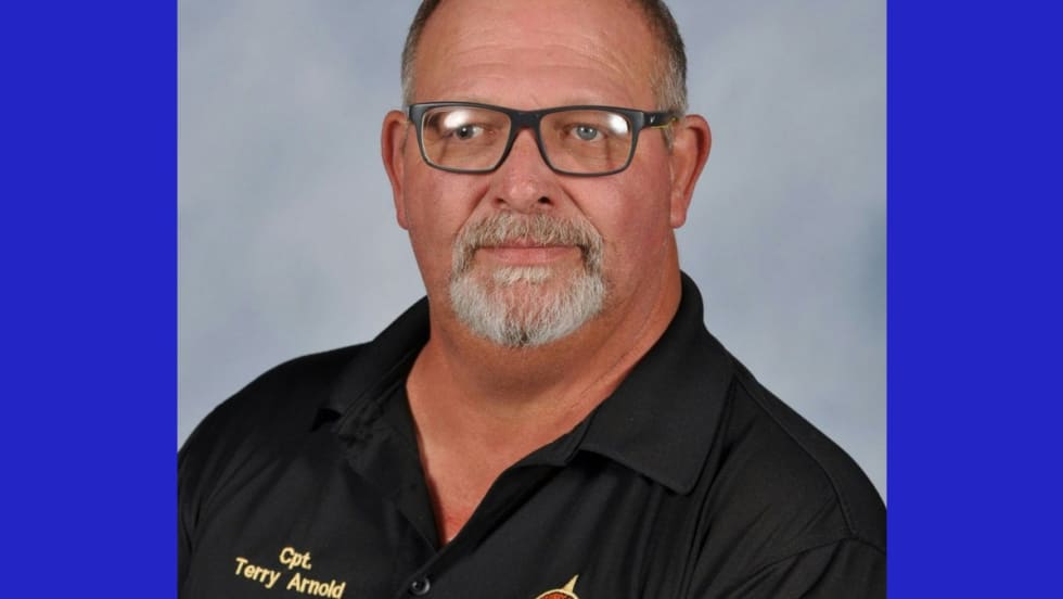 Capt. Terry Arnold, director of the School Resource Officers Division of the Cook County Sheriff’s Office, died of an apparent heart attack after breaking up a fight between two high school students Monday.[|CREDIT|]PHOTO: Cook County EMA