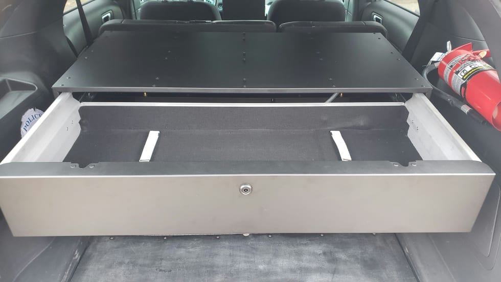 Estes AWS's latest product is the SUV Rapid Access Weapon Locker 2.0. [|CREDIT|]Photo: Estes AWS