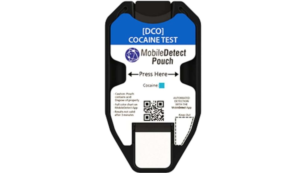 The DetectaChem MobileDetect Pouch's patent pending design allows for trace and bulk detection capabilities using the integrated swab and proven colorimetric reagents. [|CREDIT|]Photo: Federal Resources