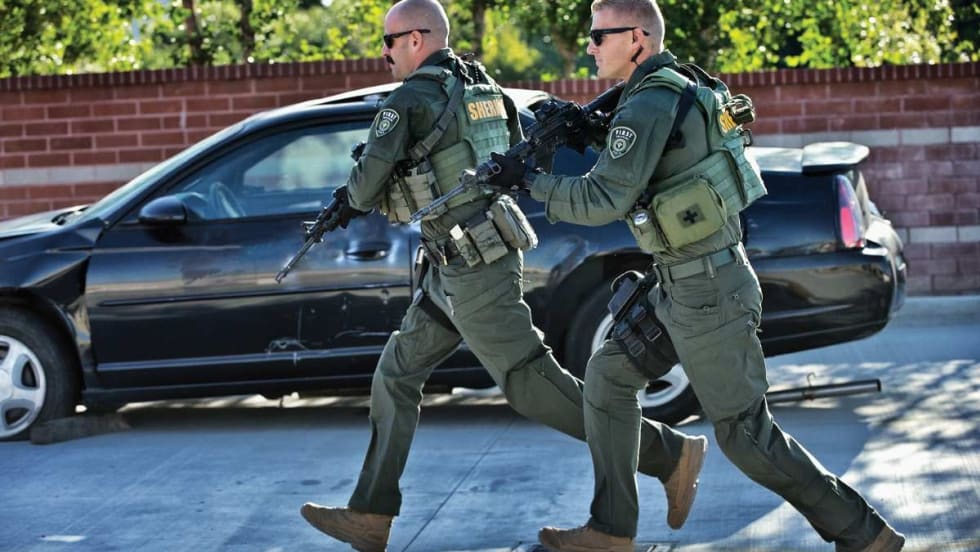 First Tactical's Defender Pant is made with 28 specialized pockets and NYCO fabric featuring no-melt, no-drip properties. [|CREDIT|]Photo: First Tactical