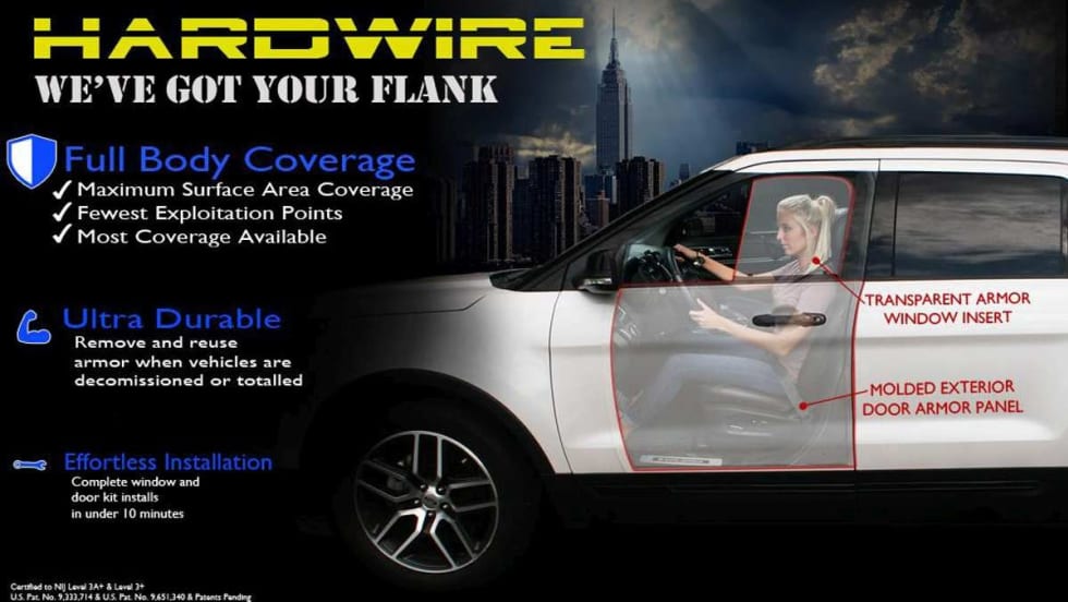 Hardwire LLC Add-On Vehicle Armor [|CREDIT|]Photo: Hardwire LLC