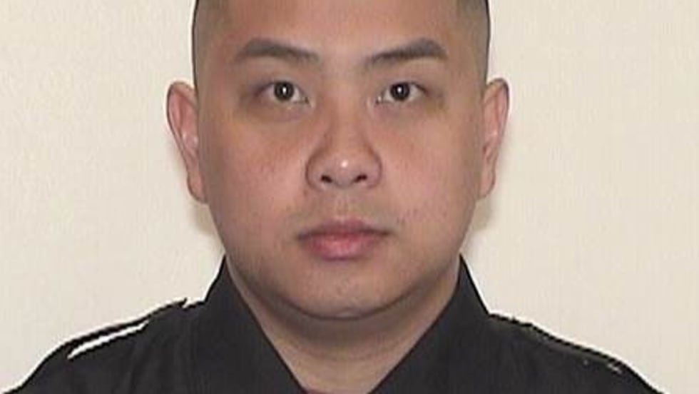 Officer Kou Her was killed in a traffic collision with a suspected drunk driver while driving home from his shift. [|CREDIT|]Image courtesy of the Milwaukee Police Department.
