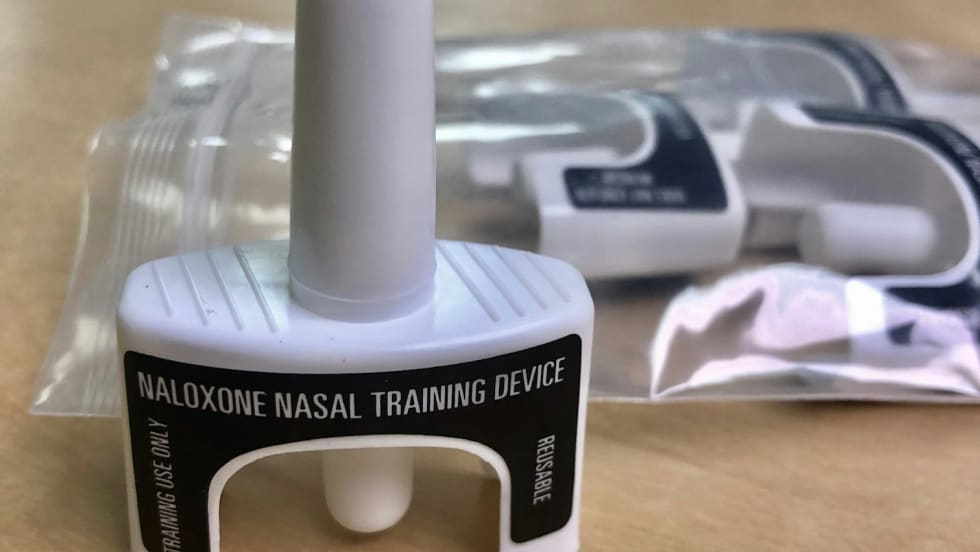 NarcanKit Naloxone Nasal Spray Training Device [|CREDIT|]Photo: NarcanKit / Alden Dimensional Media