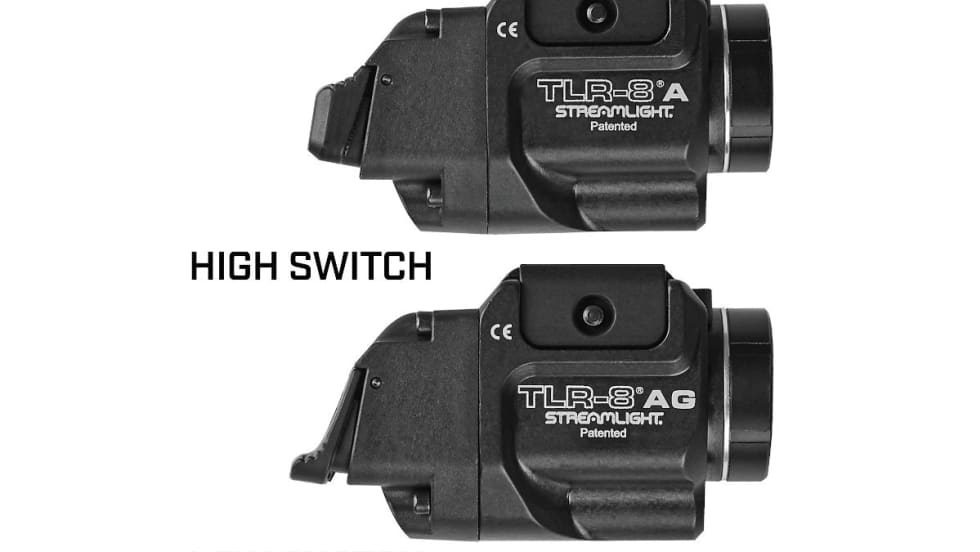 Streamlight introduced the TLR-8 A and the TLR-8 A G, offering ergonomic rear switch options with either a low or high position. (Photo: Streamlight)[|CREDIT|]