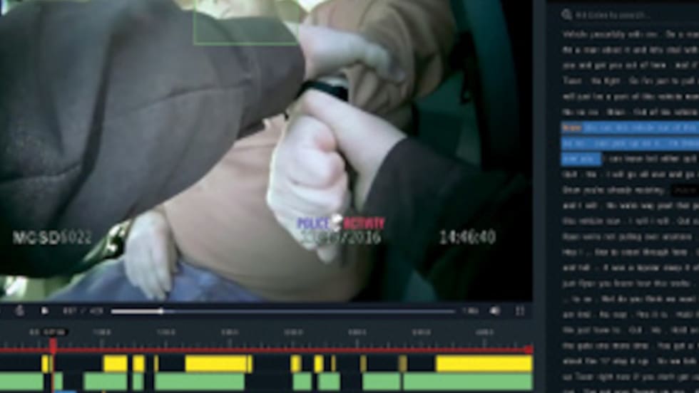 Veritone’s Redact is an AI-powered video and audio evidence redaction tool. The software automatically identifies heads, computer screens, and license plates. In addition it creates a time-correlated transcript of the audio.[|CREDIT|]