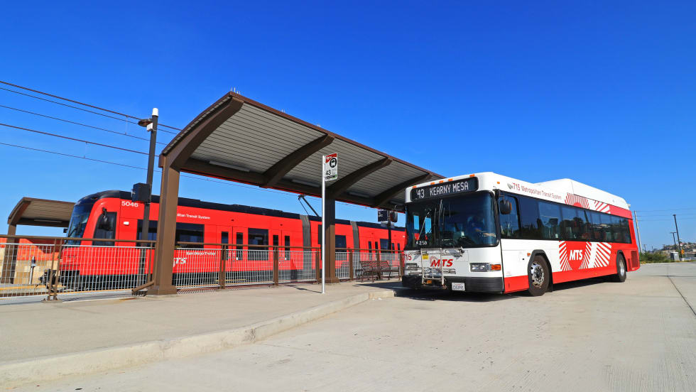 San Diego Trolly and Bus