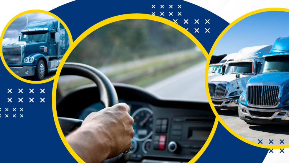 Student truck driver graphic. 