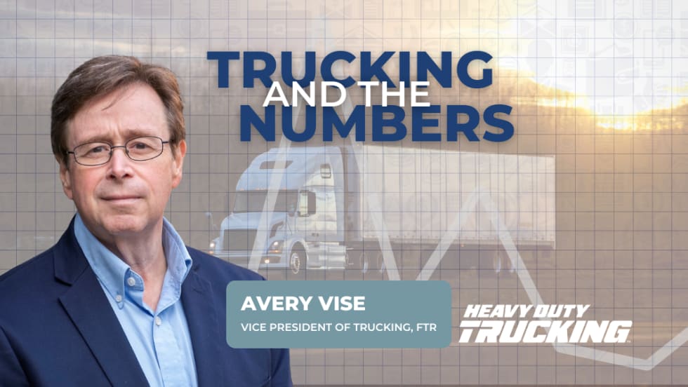 "Trucking and the Numbers" graphic with Avery Vise