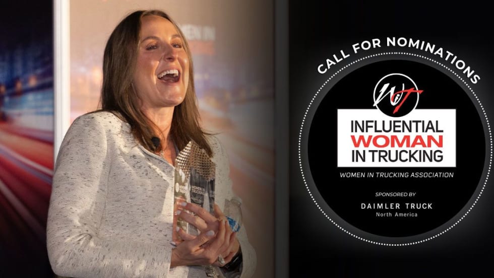 Women in Trucking promotional photo.