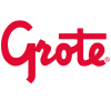 Logo of Grote featuring the word “Grote” in bold, red cursive lettering on a white background.