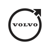 Volvo logo featuring the word 'VOLVO' in bold letters inside a circle with an arrow pointing diagonally upward to the right.