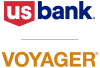 U.S. Bank Voyager logo featuring the red and blue U.S. Bank shield above the gold Voyager wordmark.