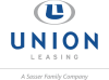Union Leasing logo with a stylized blue 'U' inside a gray oval above the word 'UNION' in bold blue letters, 'LEASING' in gray below, and the tagline 'A Sasser Family Company' in italic gray text at the bottom.