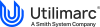 Utilimarc logo featuring a stylized blue “U” icon made of layered curved lines on the left, with the word “Utilimarc” in dark gray lowercase letters on the right and the tagline “A Smith System Company” beneath it.
