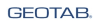 Geotab corporate logo in blue capital letters