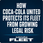 A blue and white Automotive Fleet podcast thumbnail.