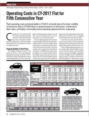 2017 Operating Costs Statistics