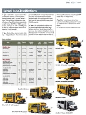 Bus, Chassis, and Engine Specifications 2017