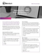 Mastering Your Client Email Communications During COVID-19