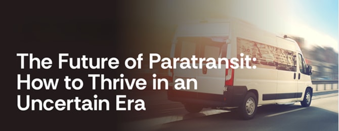 Webinar title over image of a transit van driving down the road