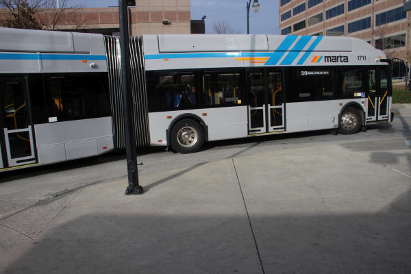 A MARTA articulated bus.