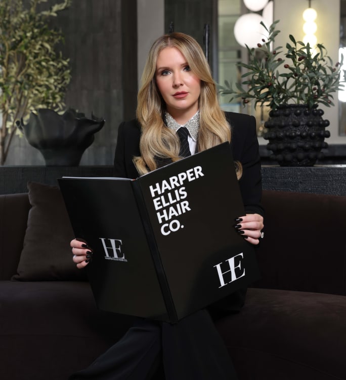 Terra Harvell with the Harper Ellis Hair Co Book