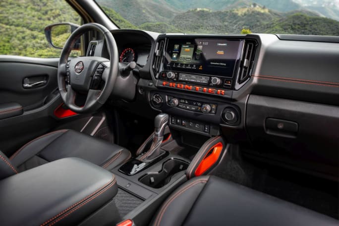 2025 Nissan Frontier Orange interior