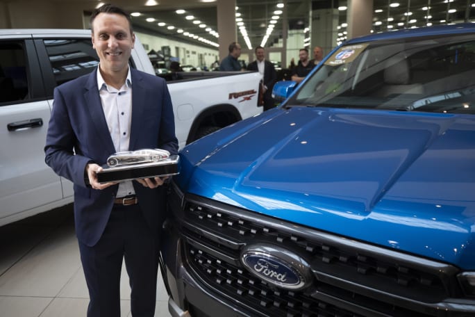Jim Baumbick, Ford with 2025 North American Truck of the Year Award