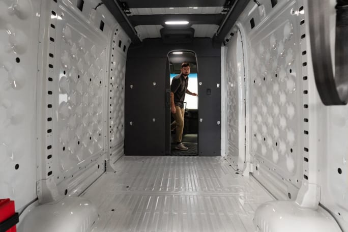 Rivian van interior