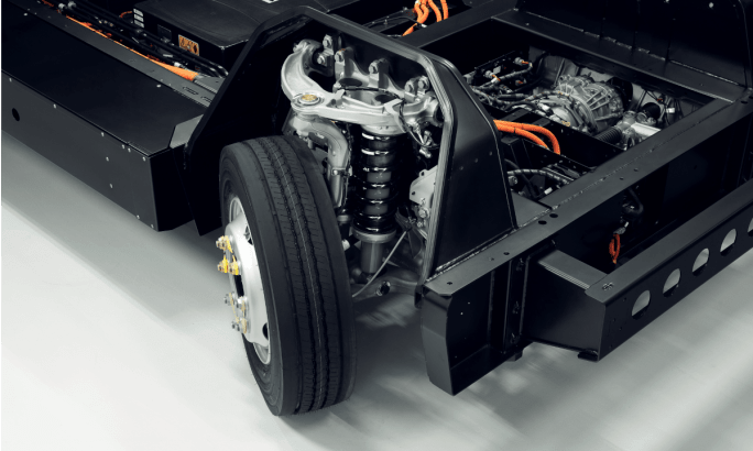 Image of a REEcorner, an electric vehicle wheel that operates separately from the others.