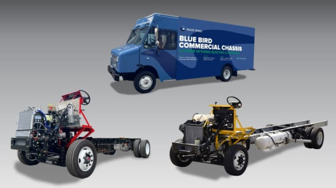 Blue Bird Presents Zero- and Low-Emission Step Vans at Work Truck