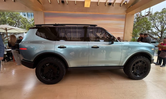 Electric SUV display.