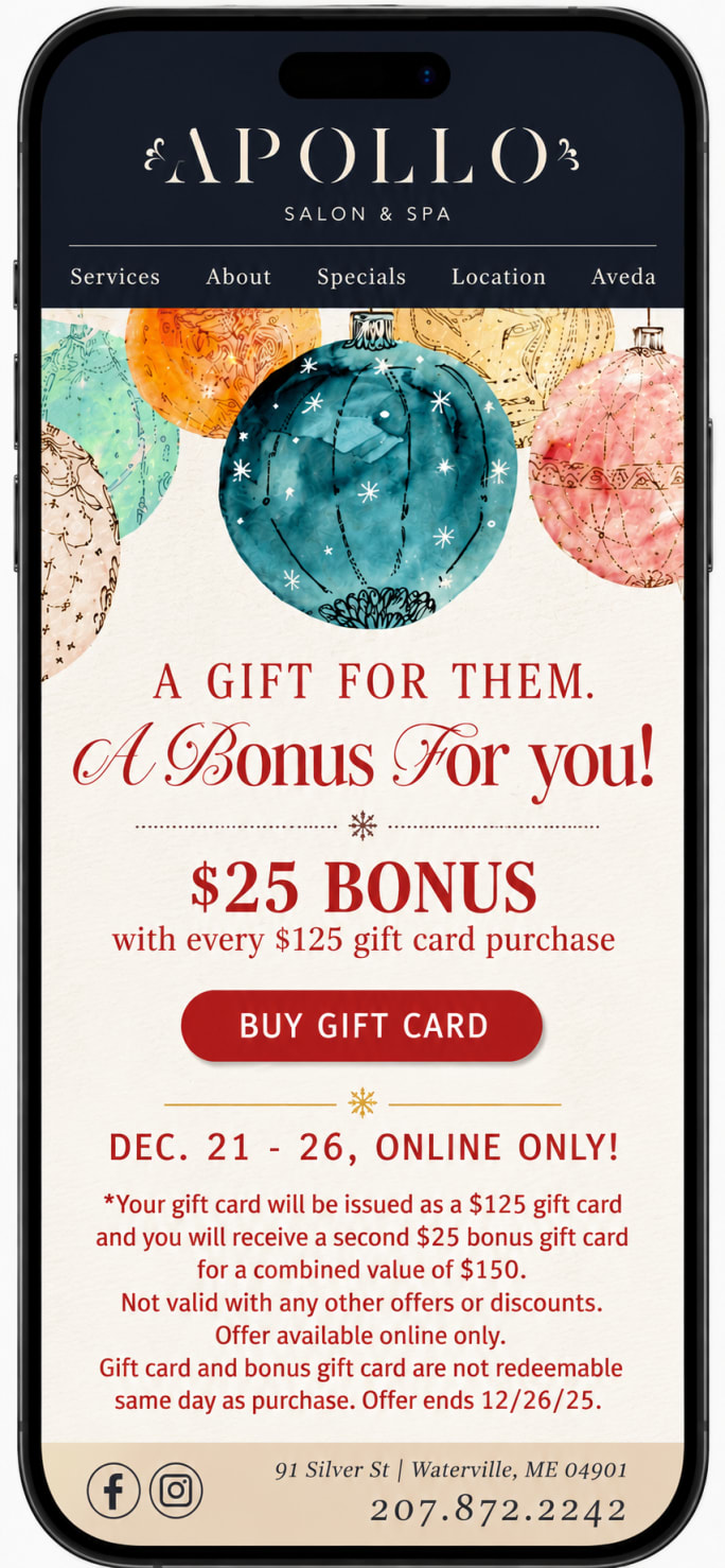 Christmas text campaign