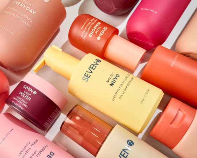 Flat lay of Mezzo Nuvo SKUs