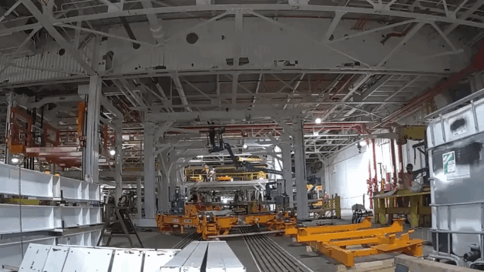 Timelase of facility build from Ford Pro