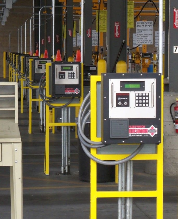 Bus shop with FLEETWATCH keypad technology