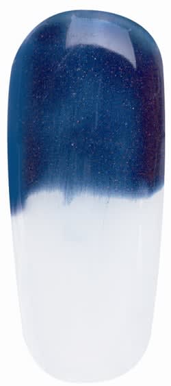 Nail How-to: Blue Ombre Scroll Nail